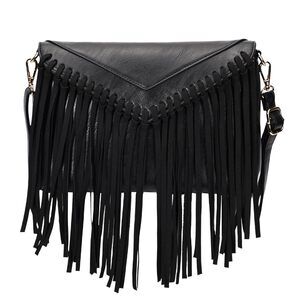 5729 Tassel Crossbody Purse PU Leather Western Hobo Fringe Handbag Shoulder